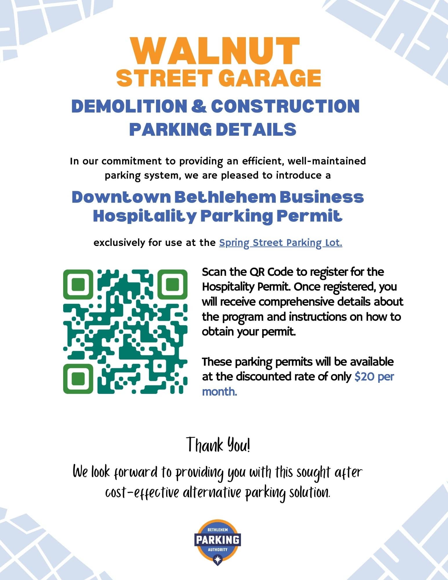 Hospitality Parking Permit Bethlehem Parking Authority — Parking Lots